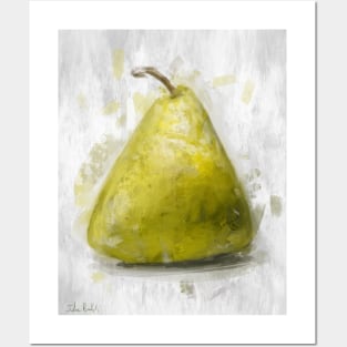 Trapezoid Triangle Pear Painted in a Contemporary Style Posters and Art